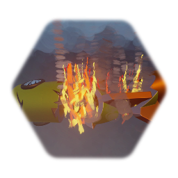 Crashed Spaceship Rocket