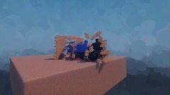 See thomas go through a wall and plummet to his death