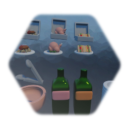 Food, Kitchenware, misc items