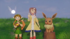Young Link, Korone and Eevee