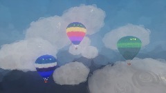 Balloons in the sky