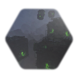 Star trek  fleet Borg cube  and borg Queens ship