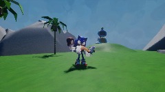 Chao Garden (Sonic carrying Elise)