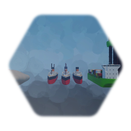 Fanmade ship & Suez canal crab / Suez canal ship