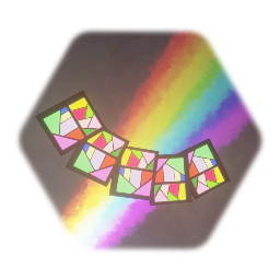 Curved stained glass platform