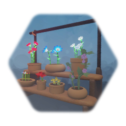 雛壇植木ばち　（花入り）