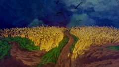 Wheatfield with Crows