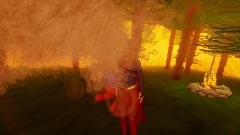Supergirl  burning forest