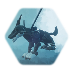 Digimon Black Metal Garurumon