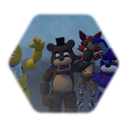 Fnaf 1 characters animation version