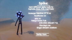 Spike | Tower Defense- OC Entry Template