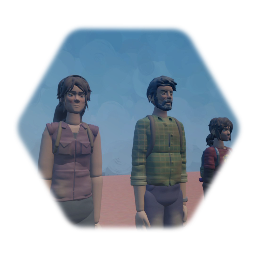 Ellie, Joel & Tess from THE LAST OF US