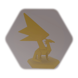 Crystal Dragon Gold Statute