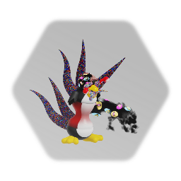 Pibby Abstracted Tux The Penguin