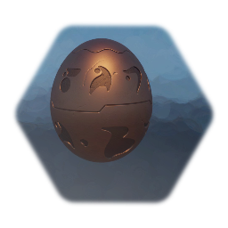 Re-Coloring of Rotating Gold Glyph Egg