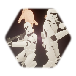 The 2  ara FPS droid troopers Star wars