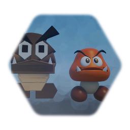 Origami Goomba (W.I.P., looks like crap and not a puppet)