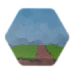 Base sol chemin rocailleux / herbe