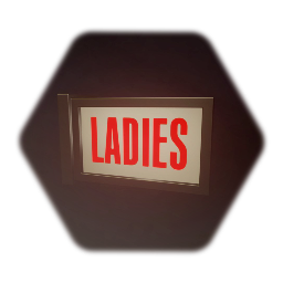 40s Womens Restroom Sign