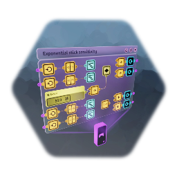 Exponential stick sensitivity