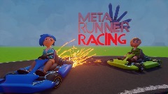 Meta runner racing poster