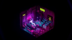 Isometric scene: Psychedelic Violence