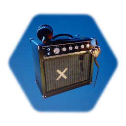 Amp, Headphones and Cabasa