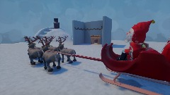 Santa sleigh, elf and reindeeer kit