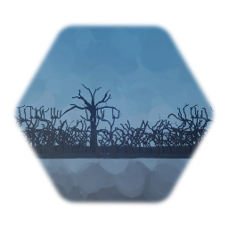 Distant dead trees (Painted)