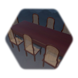 Antique Dinner Table and Chair