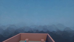 Laser. It stops when it hits!