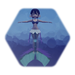 Female anime characters with mermaid form