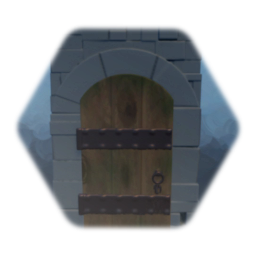 Medieval arch and door