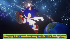 Sonic 31th anniversary render