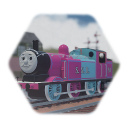 Olio the Pink and Blue Engine