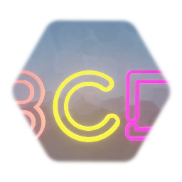 Neon Font all reduced to 20 percent.