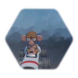 Monkey in a go kart Daniele kart 2.0 deluxe