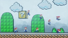 Mario start screen
