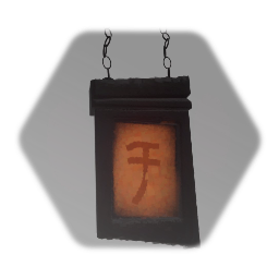 Remix of Orange Hanging Sign