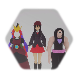 Eno,Princess Slender Rainba,and Zo
