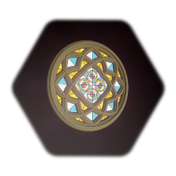 Large Round Cathedral Window - Color Style 3