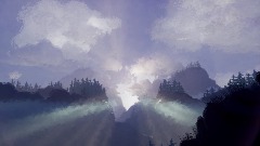 Sunrise Mountains (1% graphics challenge)