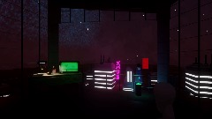 Neon Hotel Room @ Night