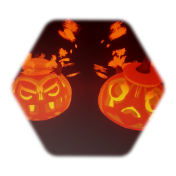 Two faced pumpkin