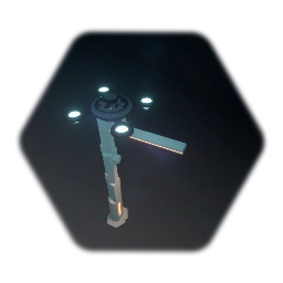Street light with drone