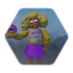 Chica the chicken from my fan game