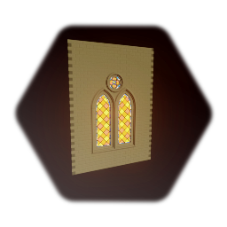 Three Window Stone Wall - Color Style 2