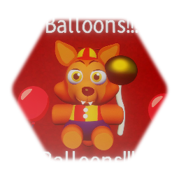 Balloon foxy plush