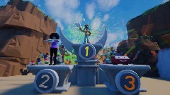 Sonic & Sega All Stars Racing - Podium Pippo Rossi