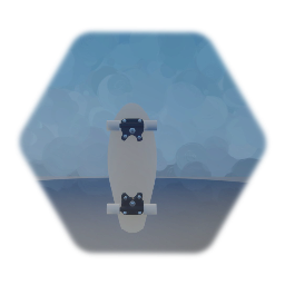 Blank Retro Skateboard